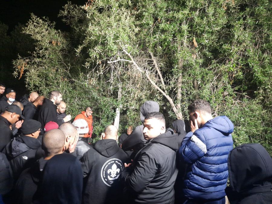 يافا : تشييع جثمان القتيل الشاب أمين اغبارية